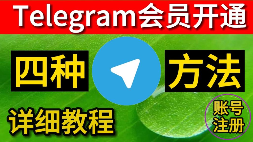 Telegram會員怎麼申請開通？