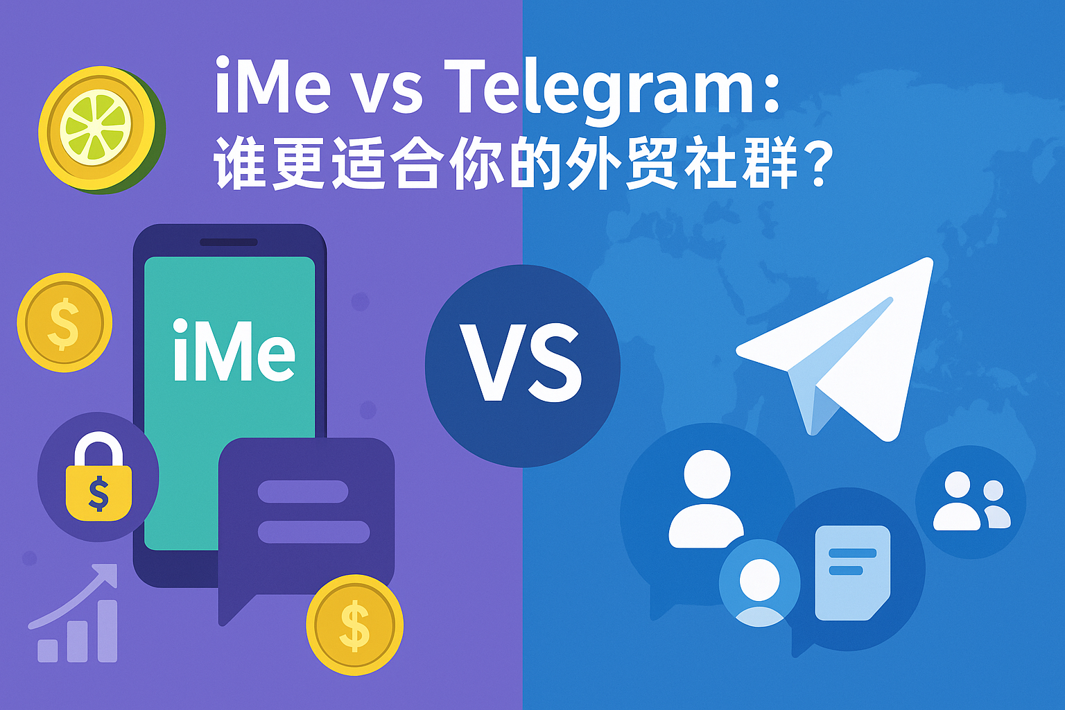 iMe vs Telegram：誰更適合你的外貿社群？